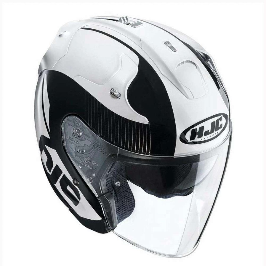 Helmets * | Hot Sale Fiber Hjc Fg Jet Acadia White