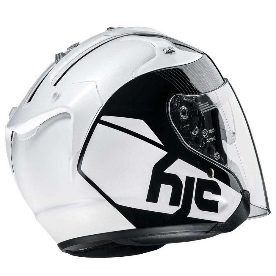 Helmets * | Hot Sale Fiber Hjc Fg Jet Acadia White