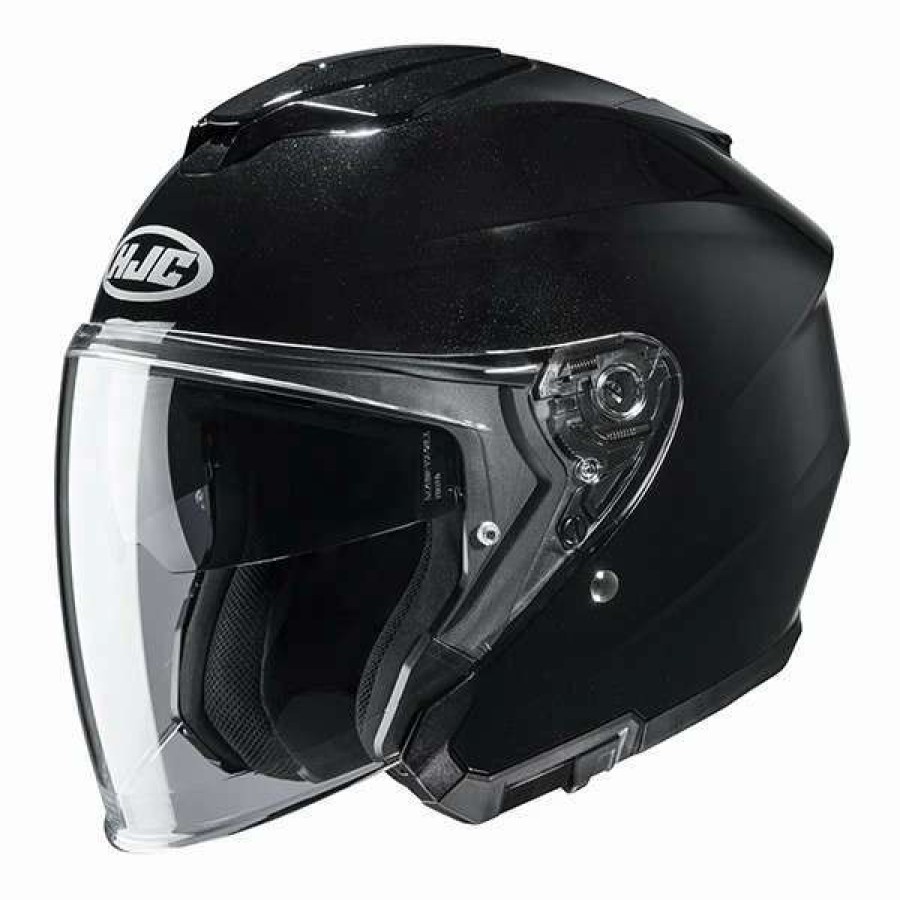 Helmets * | Top 10 Plastic Hjc I30 Open Face Helmets Black