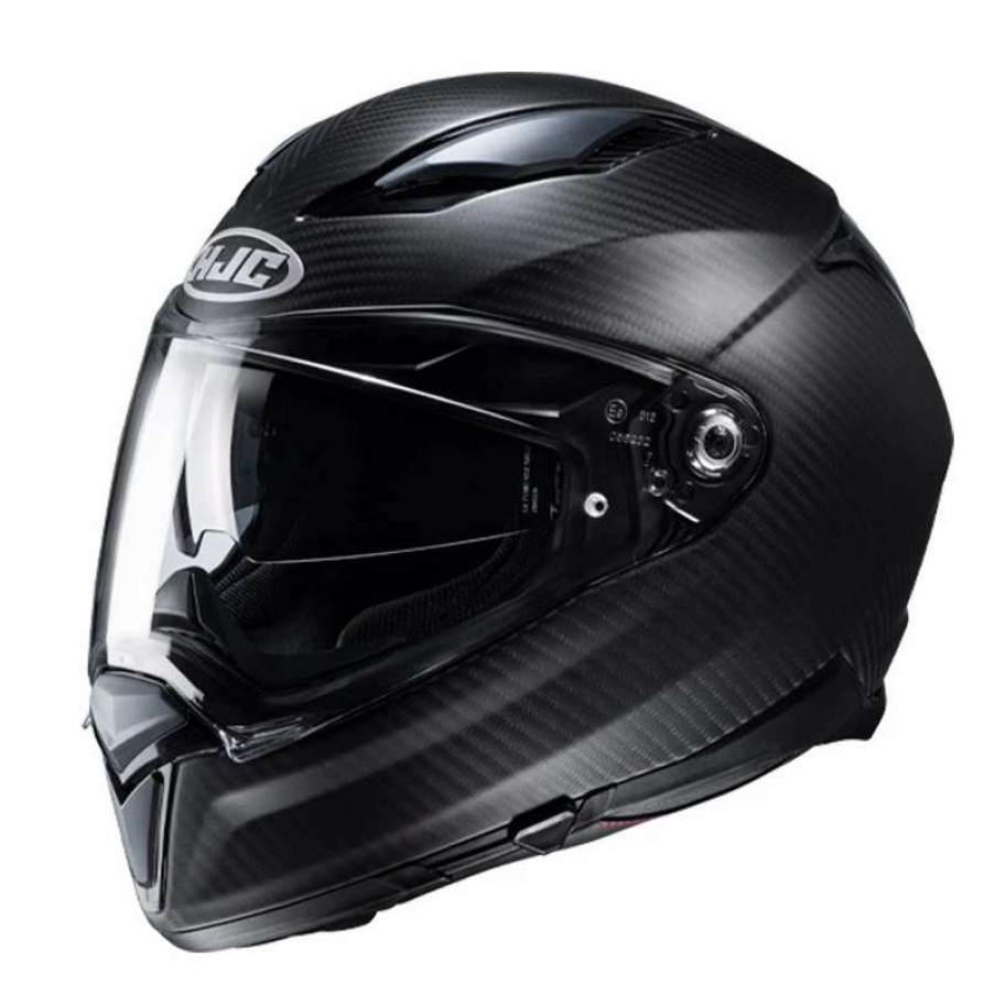 Helmets * | Discount Fiber Hjc F70 Carbon Semi Flat Black