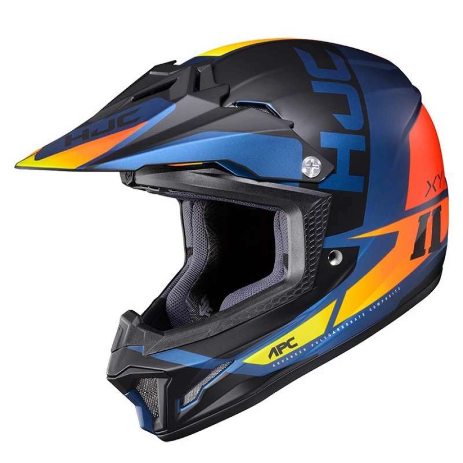 Helmets * | Promo Plastic Hjc Cl-Xy 2 Creed Kid Helmet Blue Orange