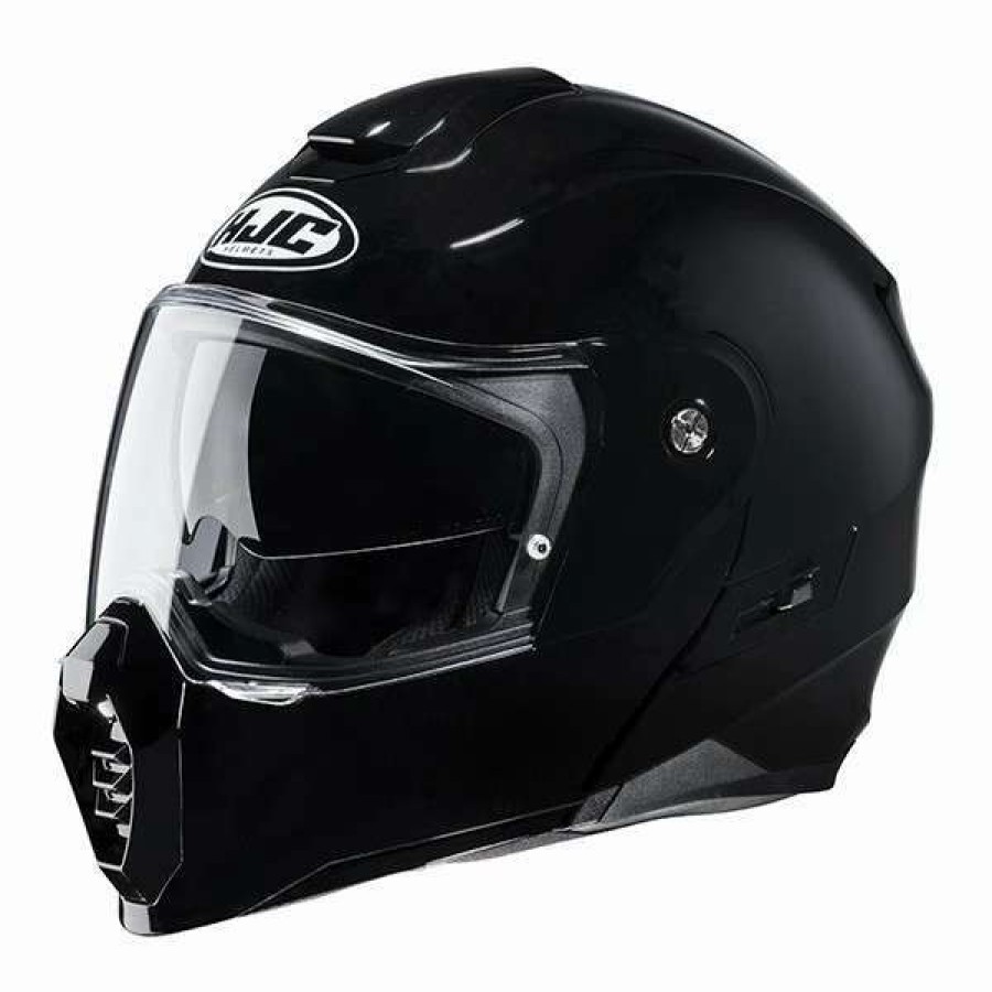 Helmets * | Hot Sale Plastic Hjc C80 Modular Helmet Matt Black