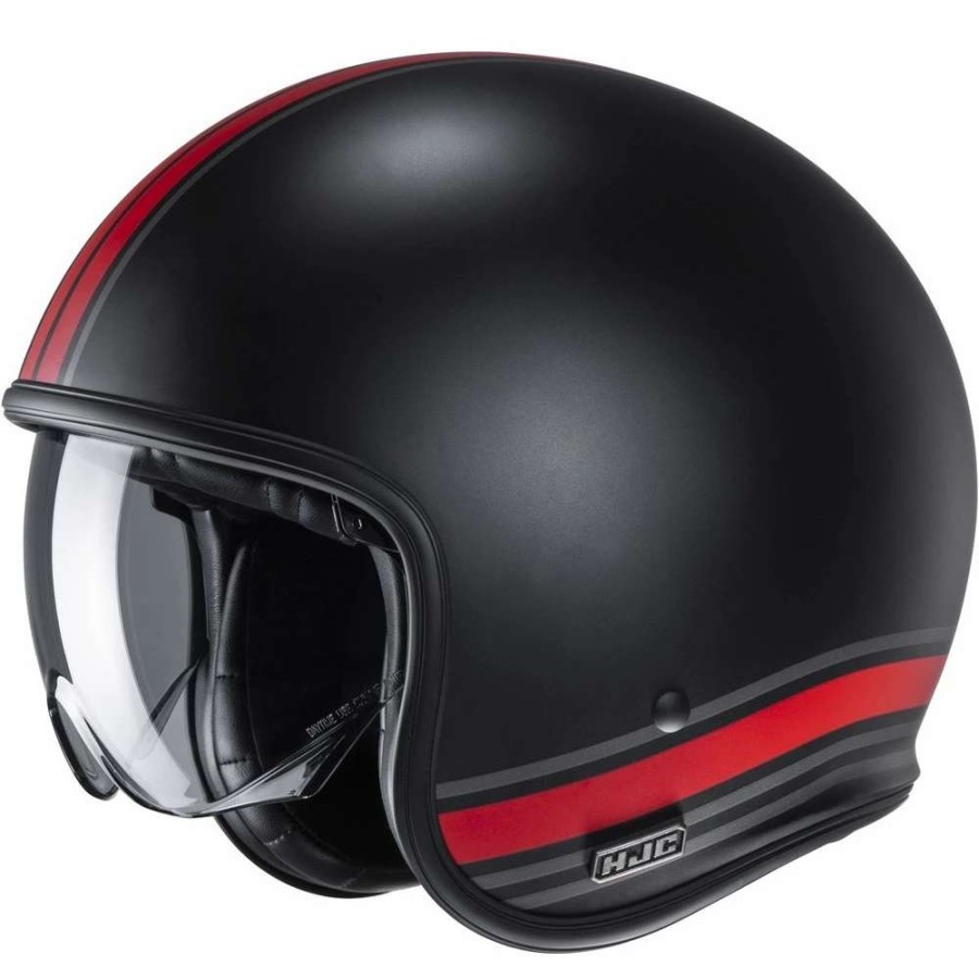 Helmets * | Cheapest Custom Hjc V30 Senti Helmet Black Red