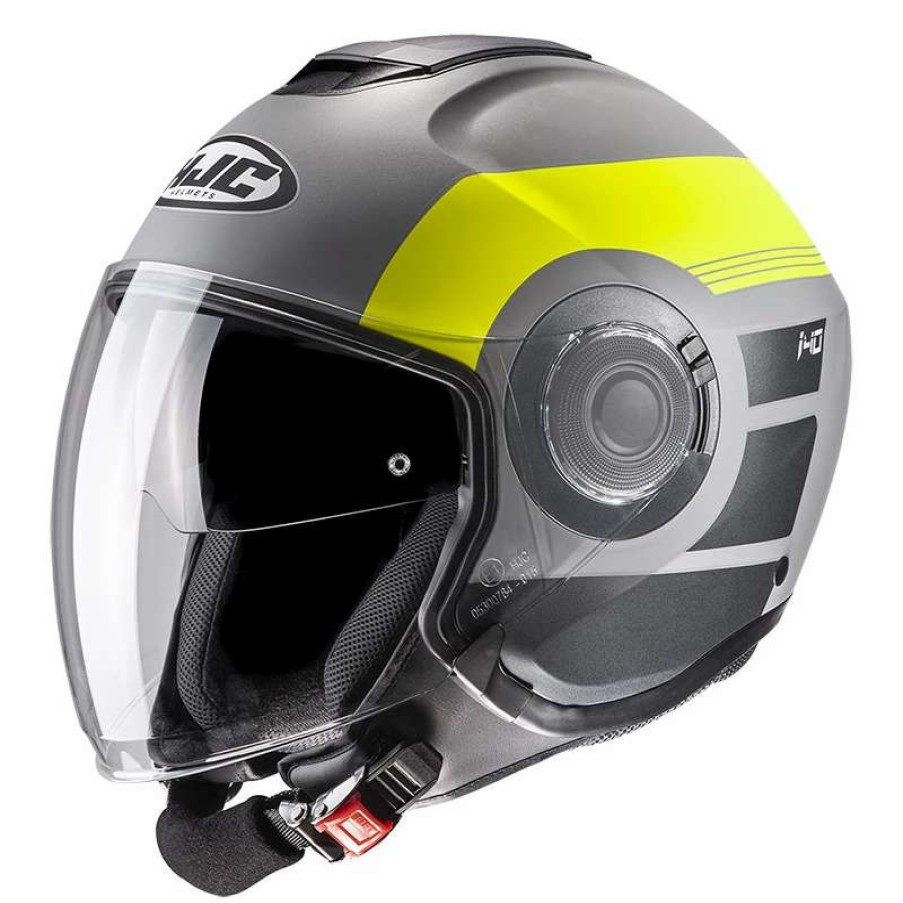 Helmets * | Hot Sale Plastic Hjc I40 Spina Helmet Grey Yellow