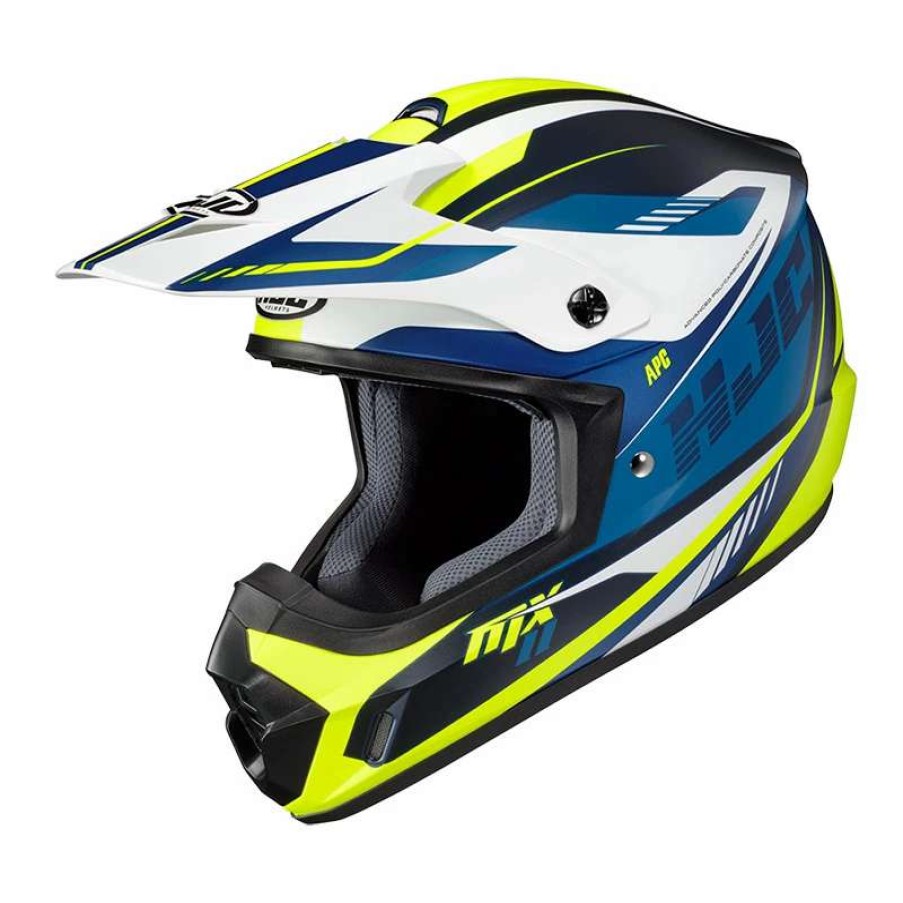 Helmets * | Budget Plastic Hjc Cs-Mx 2 Drift Helmet Blue Yellow