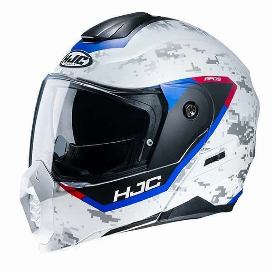 Helmets * | Cheap Plastic Hjc C80 Bult Modular Helmet White