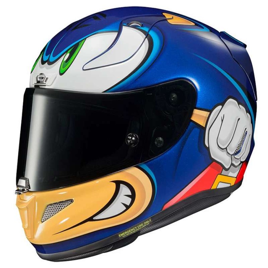 Helmets * | Wholesale Fiber Hjc Rpha 11 Sonic Sega Helmet Blue