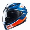 Helmets * | Outlet Fiber Hjc F70 Tino Helmet Blue