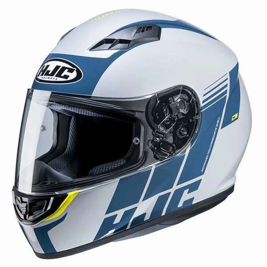 Helmets * | Top 10 Plastic Hjc Cs-15 Mylo Helmet White Blue