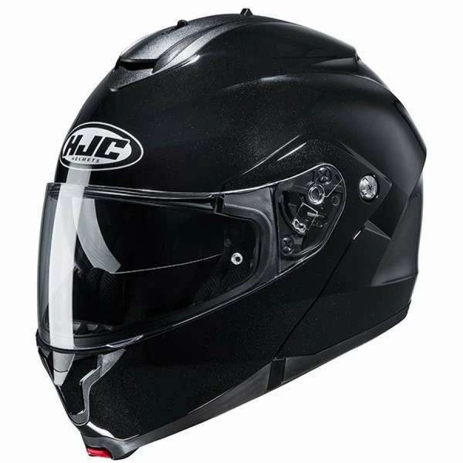 Helmets * | Best Reviews Of Plastic Hjc C91 Modular Helmet Black