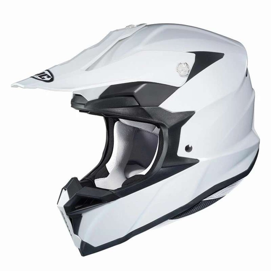 Helmets * | Best Deal Plastic Off Road Helmet Hjc I50 Solid White