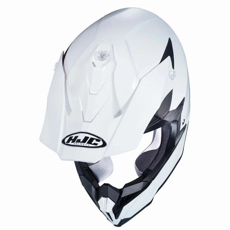 Helmets * | Best Deal Plastic Off Road Helmet Hjc I50 Solid White