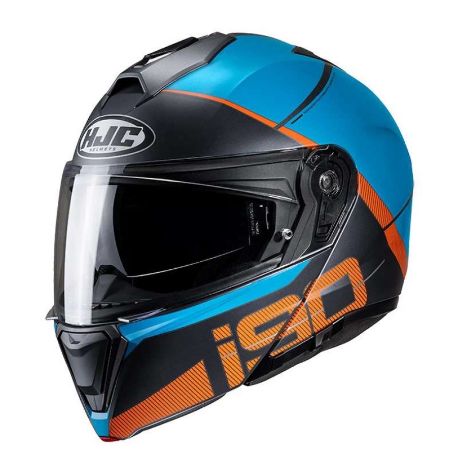 Helmets * | Top 10 Plastic Hjc I90 May Modular Helmet Blue Orange