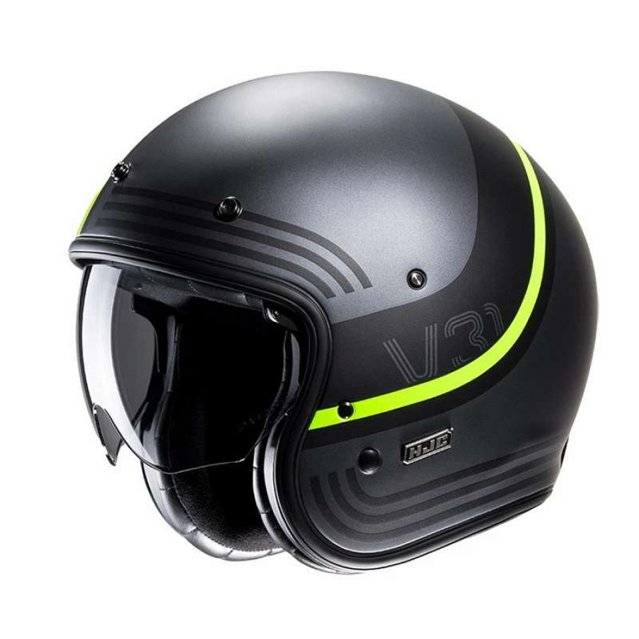 Helmets * | Coupon Custom Hjc V31 Byron Helmet Yellow Black