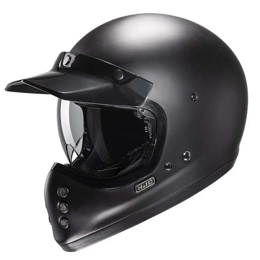 Helmets * | Deals Fiber Hjc V60 Helmet Semi Flat Black