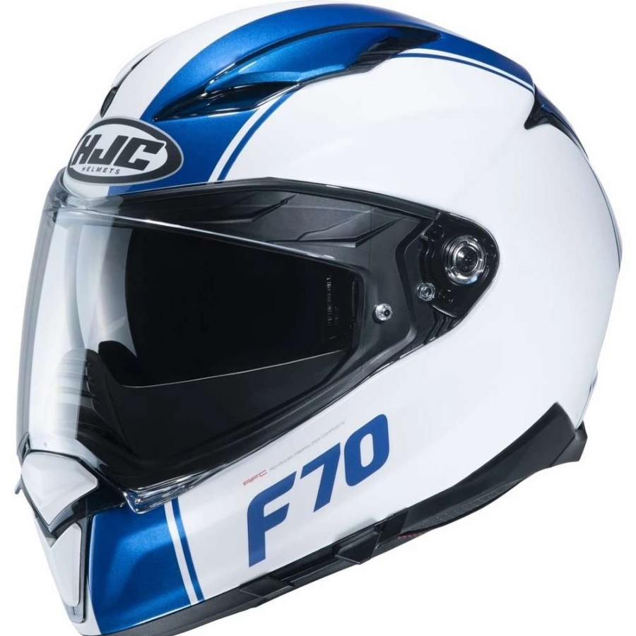 Helmets * | Best Pirce Fiber Hjc F70 Mago Helmet Blue White