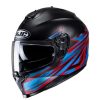 Helmets * | Cheap Plastic Hjc C70 Pentas Helmet Blue Red