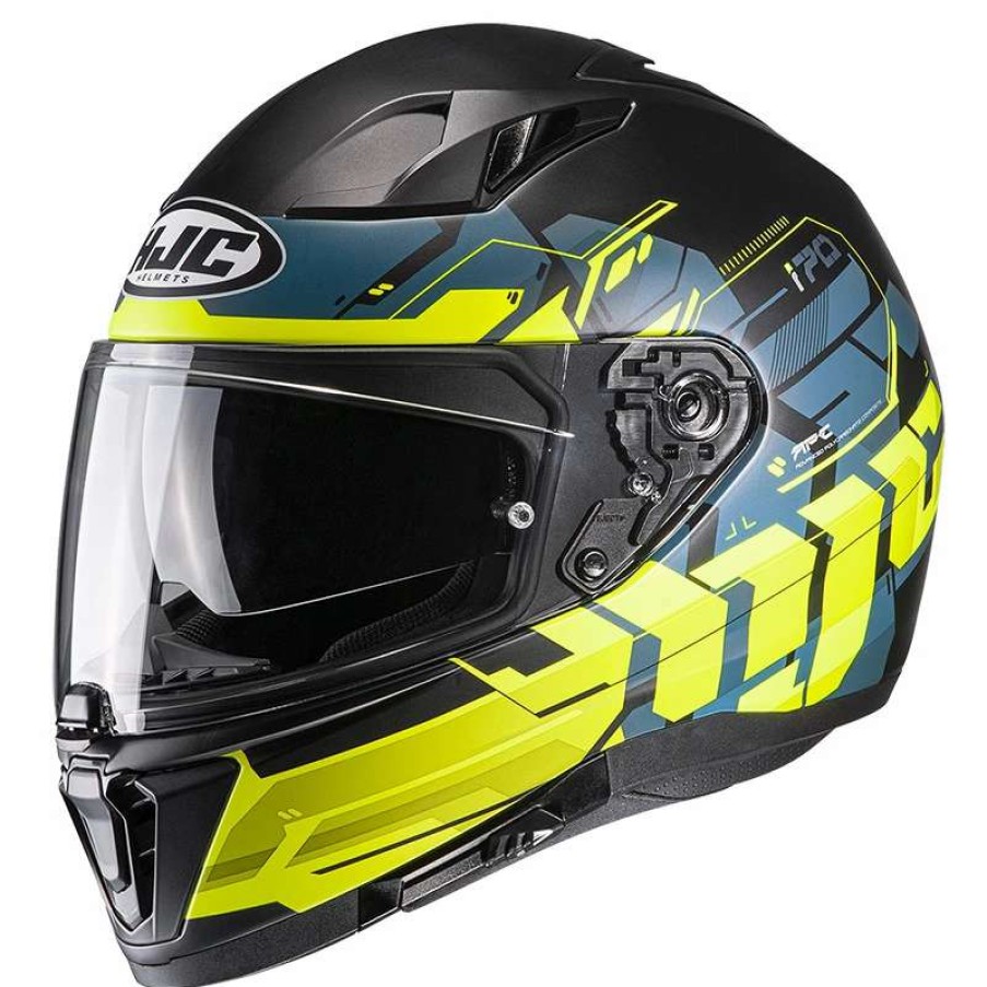 Helmets * | Cheapest Plastic Hjc I70 Alligon Helmet Yellow Blue