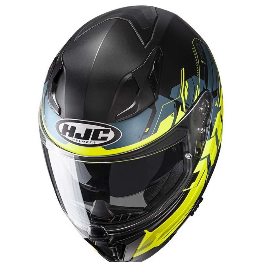 Helmets * | Cheapest Plastic Hjc I70 Alligon Helmet Yellow Blue