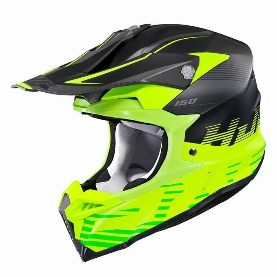 Helmets * | Flash Sale Plastic Off Road Helmet Hjc I50 Fury Yellow