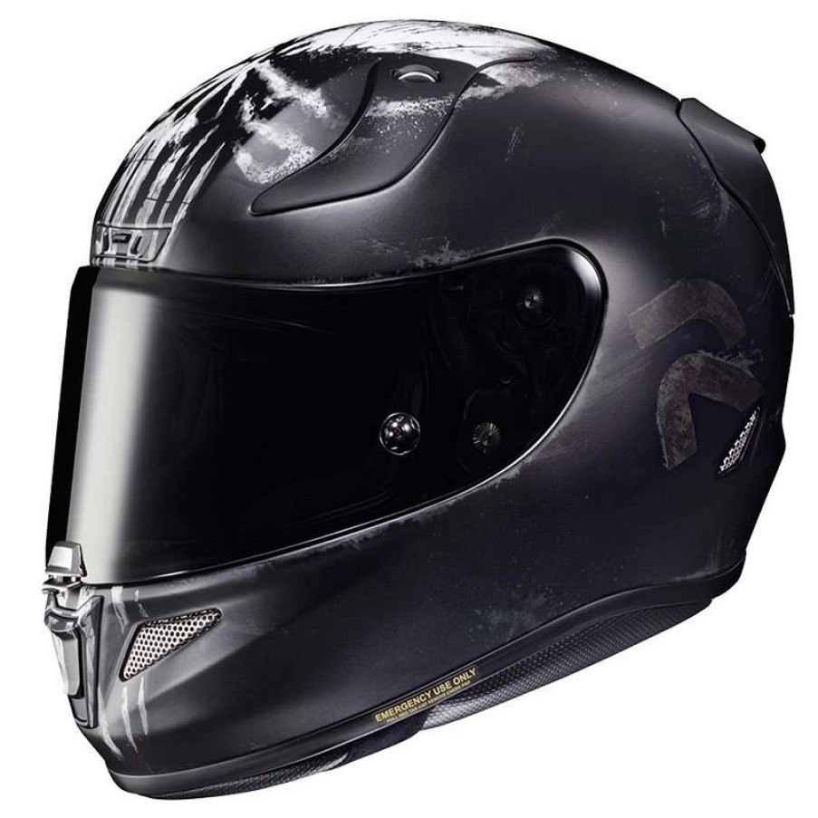 Helmets * | Buy Fiber Hjc Rpha 11 Punisher Marvel Helmet