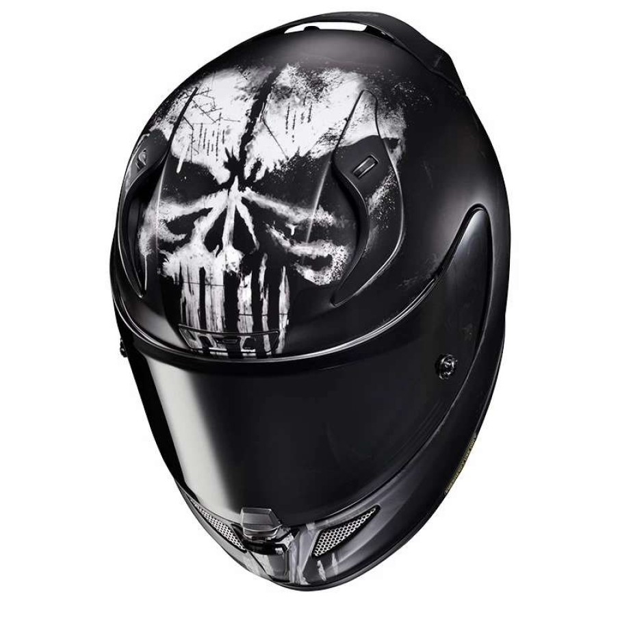 Helmets * | Buy Fiber Hjc Rpha 11 Punisher Marvel Helmet