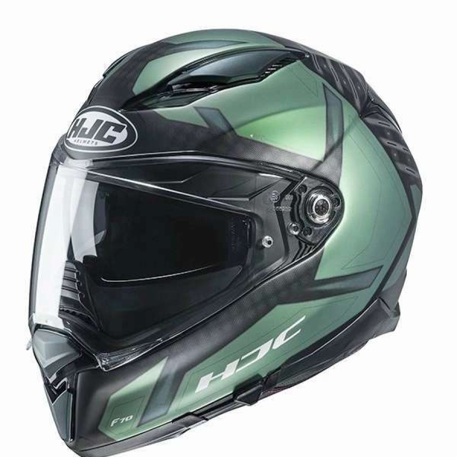 Helmets * | Cheapest Fiber Hjc F70 Dever Helmet Green