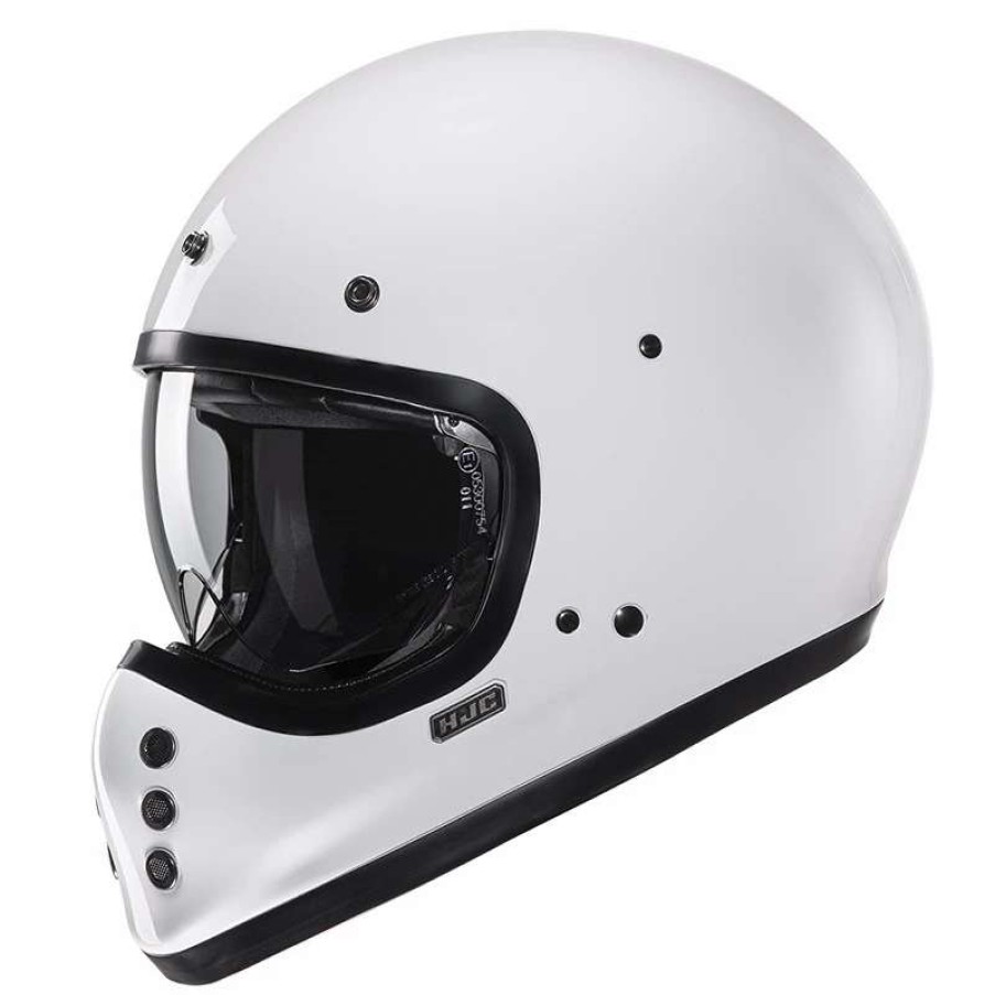 Helmets * | Best Reviews Of Fiber Hjc V60 Helmet White