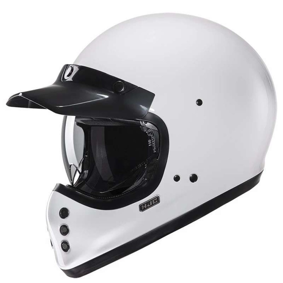 Helmets * | Best Reviews Of Fiber Hjc V60 Helmet White