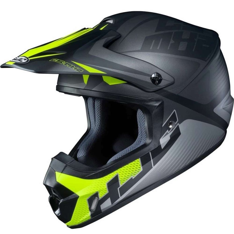 Helmets * | Best Reviews Of Plastic Hjc Cs Mx 2 Ellusion Helmet Grey Yellow