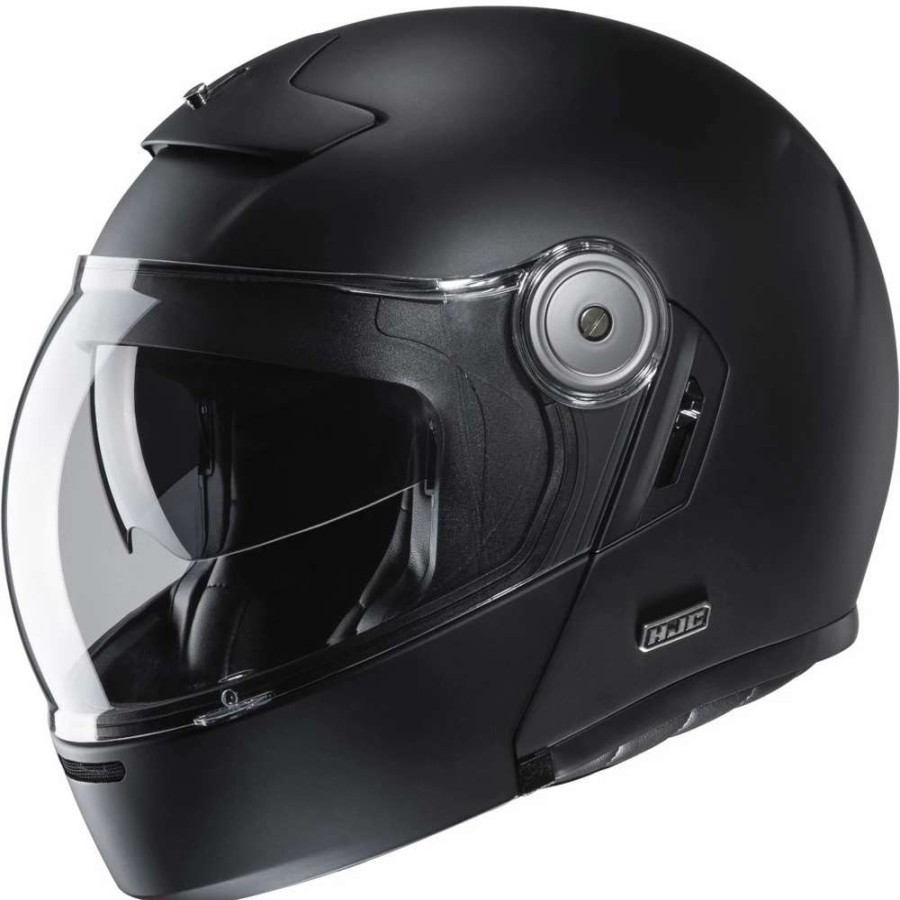 Helmets * | Promo Fiber Hjc V90 Modular Helmet Flat Black